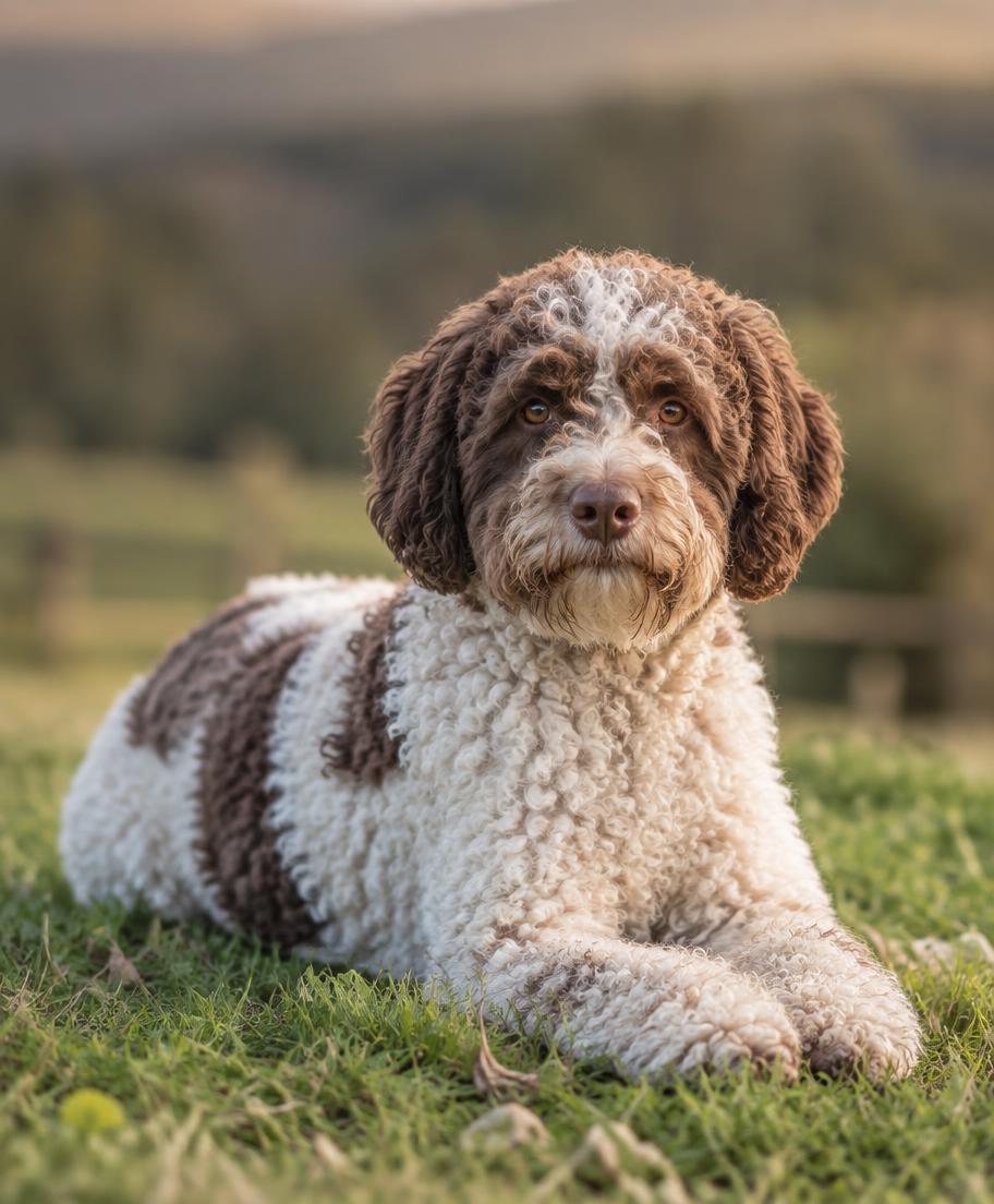 Freja, lagotto romagnolo, hvid/chokolade